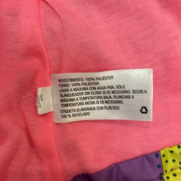 Cat & Jack Girls Purple Heart Rain Jacket, 18 Months - Picture 7 of 7